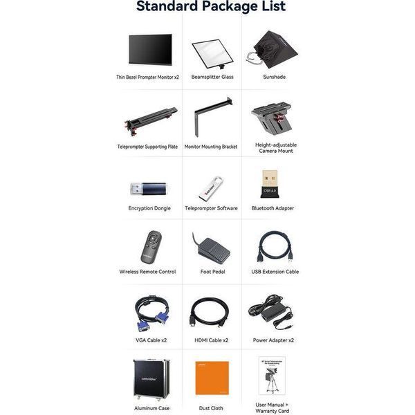 Телесуфлер Desview (Besview) DT20 Dual-Screen Teleprompter Kit (20") (DT20) 10007372 фото