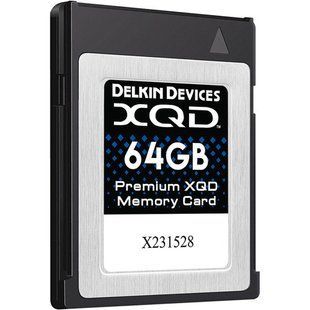 Карта пам'яті Delkin Devices 64GB Premium XQD Memory Card (DEXQD64GB) (DDXQD-64GB) 10002805 фото