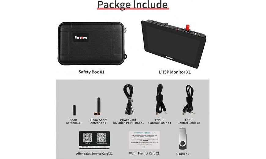 Накамерний монітор PORTKEYS LH5P 5.5" (LH5P) 10005077 фото