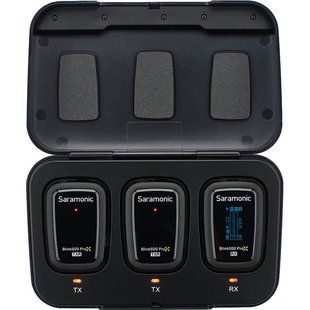 Микрофонная система Saramonic Blink 500 ProX B2R Lavalier Microphone System (Black) (BLINK500PROX2R) 10007884 фото