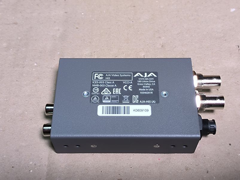 Конвертер AJA HI5 HD-SDI/SDI в HDMI для видео и аудио (б/у) 1001983 фото