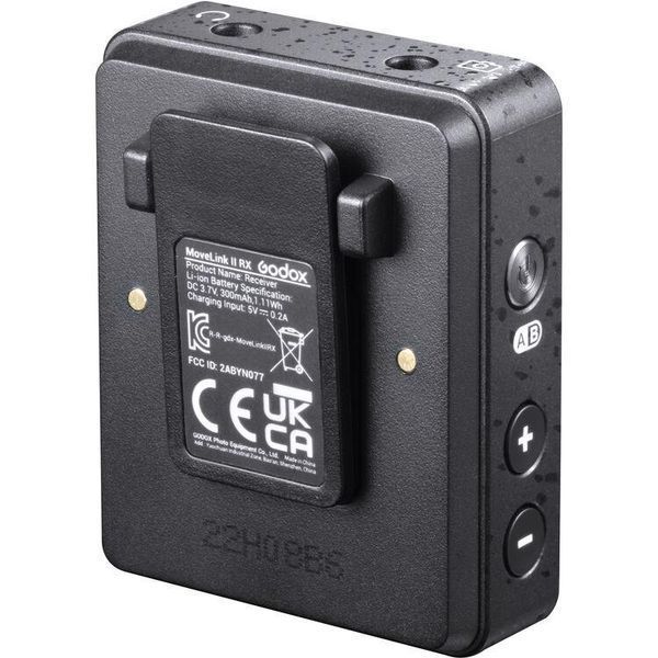 Бездротова мікрофонна система Godox MoveLink II M2 Wireless Microphone System (приймач + 2 мікрофони) (MOVELINK II M2) 10006331 фото