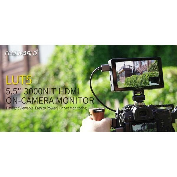 Накамерный монитор FeelWorld LUT5 5.5" IPS 3000 cd/m&sup2; On-Camera Monitor (LUT5) 10005202 фото