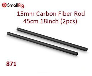 Аксесcуар SmallRig 15mm Carbon Fiber Rod - 45cm 18inch (2pcs) 871 (871) 10003482 фото