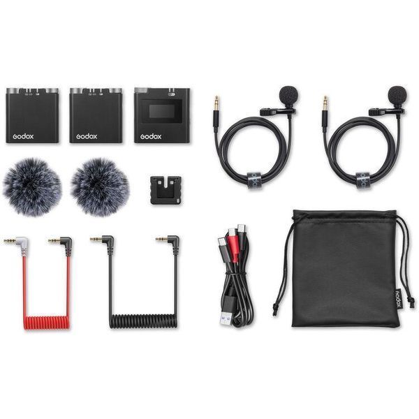 Микрофонная система Godox Virso S M2 2-Person Wireless Microphone System для камер Sony смартфона (VIRSO S M2) 10006613 фото