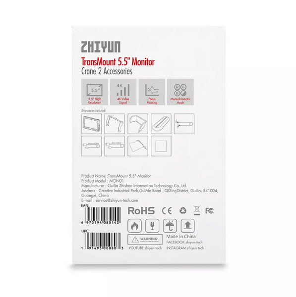 Монітор Zhiyun-Tech Transmount 5.5" Monitor (GMB-C31 // MON01) 10001147 фото