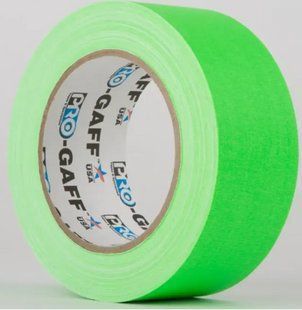 Клейка флуоресцентна стрічка Le Mark TAPE FLUORESCENT Green 10 mm х 25 m (PROGAFF10G) 10007073 фото