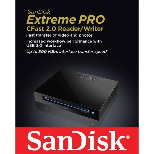 Картридер Sandisk Extreme PRO CFast 2.0 card reader Black USB 3.0 (SDDR-299-G46) 10001745 фото