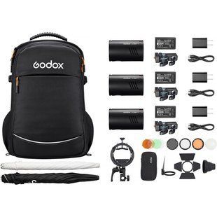 Набор вспышек Godox AD100Pro II Pocket Flash (3-Light Kit) (3 шт) (AD100PROII K3) 1002130 фото
