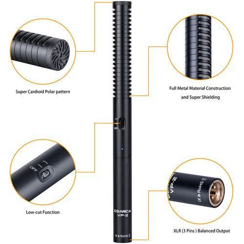 Микрофон Comica Audio CVM-VP2 Supercardioid Condenser Shotgun Microphone (CVM-VP2) 10003250 фото