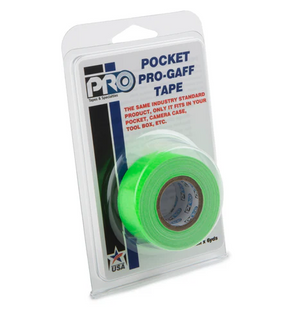 Клейкая лента Le Mark Pro Gaff Pocket 24mm x 5.4m Neon Fluorescent Green (PROPOCKET24NGR) 1001500 фото