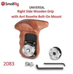 Деревянная ручка правая SmallRig Right Side Wooden Grip with Arri Rosette Bolt-On Mount (2083) 10001936 фото