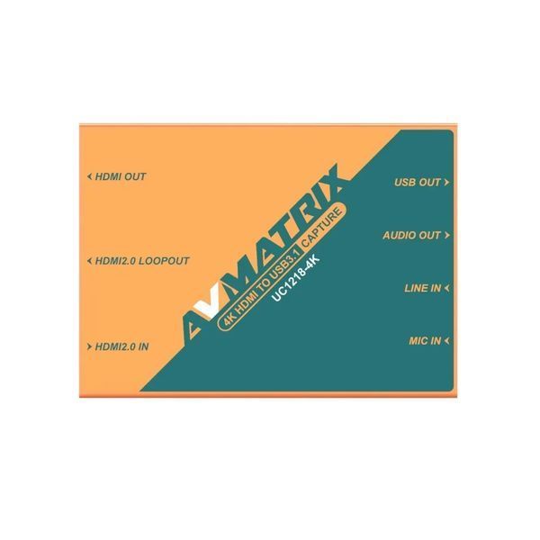 Захват и вывод видео Avmatrix 4K HDMI USB UC1218-4K (UC1218-4K) 10007592 фото