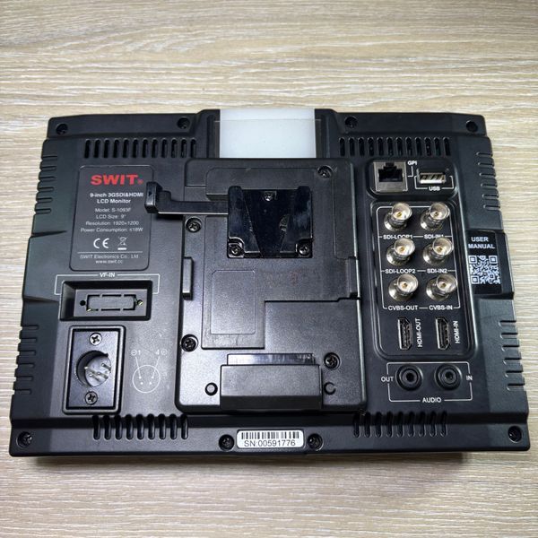 Відеомонітор SWIT 9-inch 3G-SDI/HDMI S-1093F (вживаний) 1001910 фото