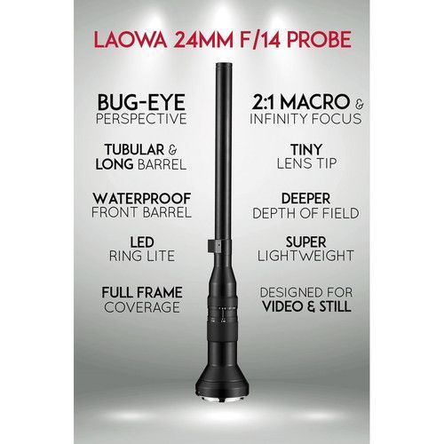 Макро об'єктив Laowa 24mm f/14 Probe Lens for Sony E(VE2414FE) 10001595 фото