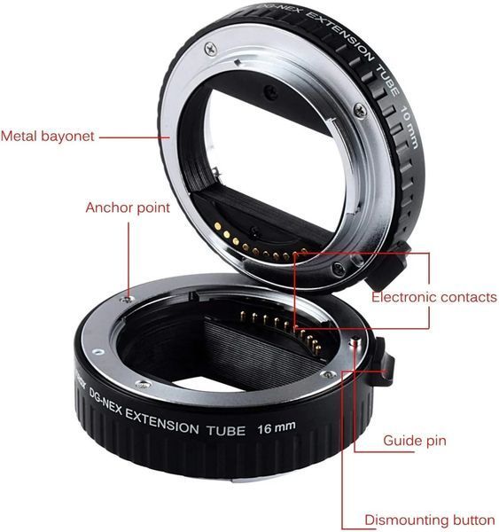 Переходник Viltrox Automatic Extension Tube Set for Sony E (DG-NEX) 10006548 фото