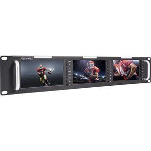 Монитор FeelWorld T51-H Triple 5" 2 RU HDMI Rackmount Monitor (T51-H) 10005329 фото
