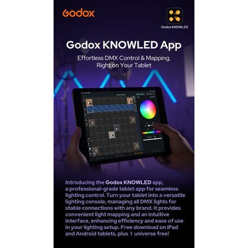 Светодиодная трубка Godox KNOWLED TP2R Pixel RGB LED Tube Light (2') (60 см) (4-Light Kit) (TP2R-K4) 10007612 фото