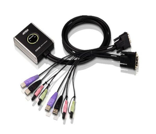 Перемикач KVM 2-портовий USB+DVI ATEN CS682 (вживаний) 1001993 фото