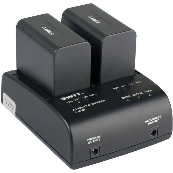 Зарядний пристрій SWIT S-3602C Charger Dual/Adapter for Canon BP-945/970G Batteries (S-3602C) 1000542 фото
