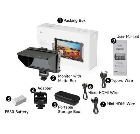 Купить Монитор Viltrox DC-550 Pro 5.5 Portable HD Monitor (DC-550
