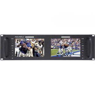 Монитор FeelWorld D71-H Dual 7" 3 RU Rackmount HDMI LCD Monitor (D71-H) 10005331 фото
