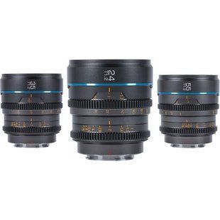 Набір об'єктивів Sirui Night Walker T1.2 S35 Cine 3-Lens Set (Micro Four Thirds-Mount) (Gray) (MS-3SMG) 10006598 фото