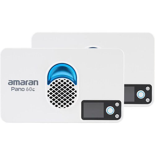Набор панелей Aputure Amaran Pano 60c RGB COB Mobile Light Panel 2-Light Kit (2 шт) (White) (MP01010095) 1001418 фото