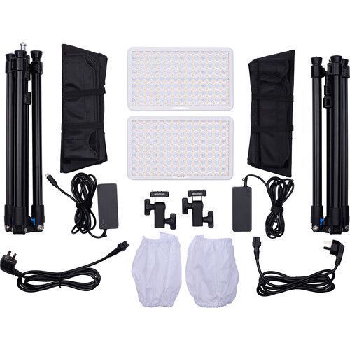 Набор панелей Aputure Amaran Pano 60c RGB COB Mobile Light Panel 2-Light Kit (2 шт) (White) (MP01010095) 1001418 фото