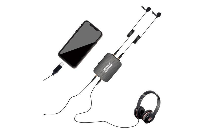 Микрофон COMICA Audio DUAL.LAV D03 STC Dual Omnidirectional Lavalier Microphones with Monitoring for USB 10001571 фото