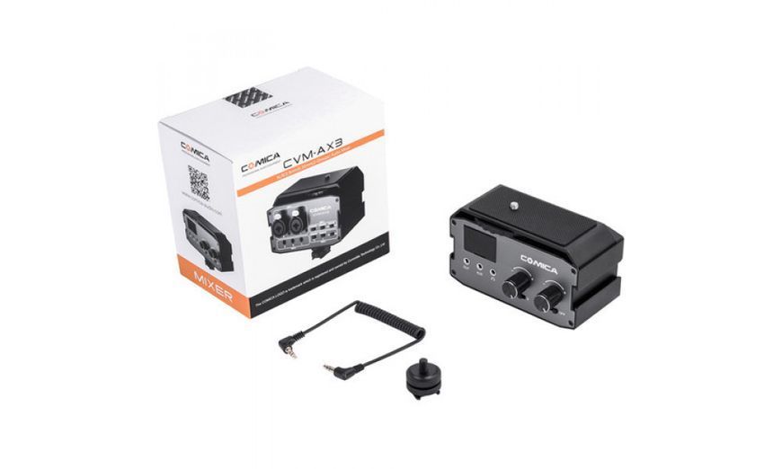 Двухканальный аудиомикшер Comica Audio CVM-AX3 Dual-Channel Audio Mixer for DSLRs (CVM-AX3) 10003183 фото