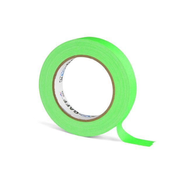 Флуоресцентна клейка стрічка Le Mark PRO-GAFFER&trade; TAPE FLUORESCENT 24MM X 25YDS Green (PROGAFF24NGN) 10003381 фото