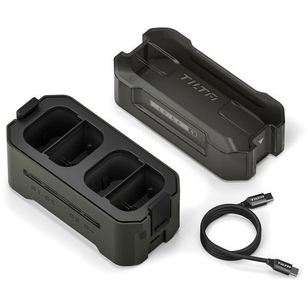 Зарядное устройство Tilta Portable Charging Station для LP-E6 Batteries (4 канала) (TBC-E6-GN) 1001048 фото