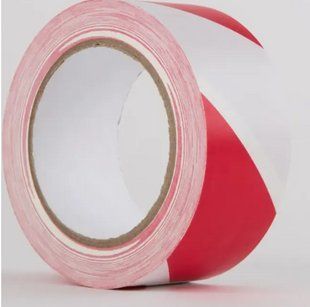 Клейкая лента Le Mark Hazard Warning PVC Tape 19mm х 33m R/W (PVC19RW008) 10007058 фото