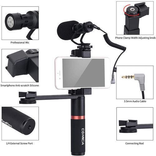 Микрофон Comica Audio CVM-VM10-K4 Camera-Mount Shotgun Microphone with Grip Handle and Accessory 10003269 фото