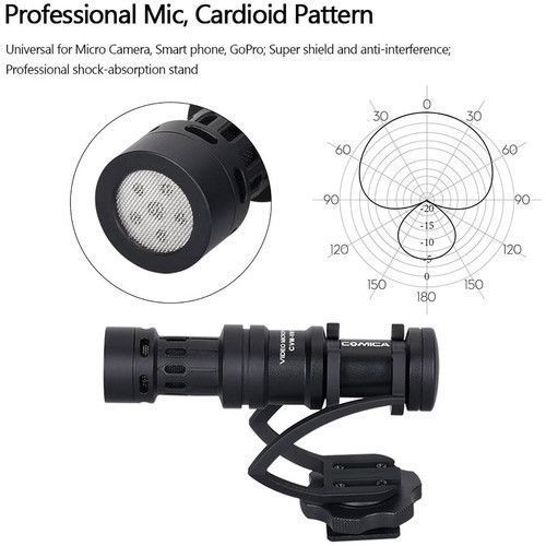 Микрофон Comica Audio CVM-VM10-K4 Camera-Mount Shotgun Microphone with Grip Handle and Accessory 10003269 фото