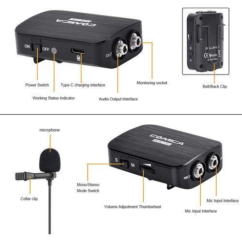 Мікрофон Comica Audio DUAL.LAV D03 Dual Omnidirectional Lavalier Microphones with Monitoring for DSLR Cameras 10003270 фото