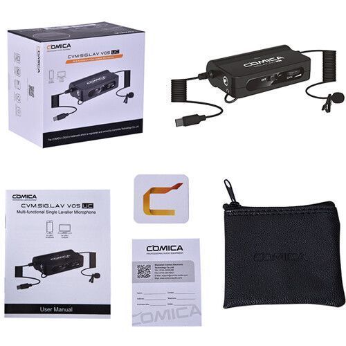 Микрофон Comica Audio SIG.LAV V05 UC Omnidirectional Lavalier Microphone with Gain and Monitoring for Android 10003271 фото