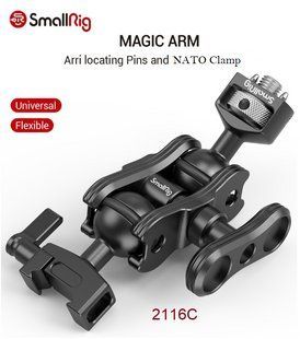 Аксессуар SmallRig Magic Arm with Double Ballheads (Arri locating Pins and NATO Clamp) 2116C (2116C) 10005401 фото