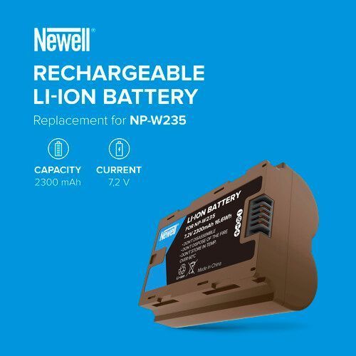 Акумулятор Newell NP-W235 USB-C Rechargeable Battery (2300mAh) (NL3390) 1001595 фото