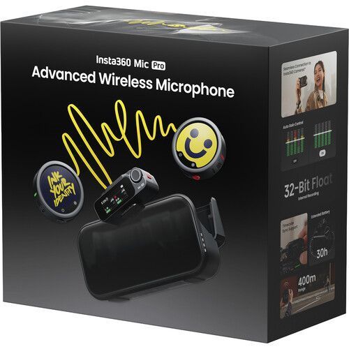 Мікрофонна система Insta360 Mic Pro 2-Person Wireless System (2.4 GHz) (PRO01-MCA10) 1002147 фото