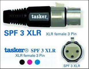 Разъем Tasker SPF3XLR M XLR 3 Pin Male connector (23323) (SPF3XLR M) 10006836 фото