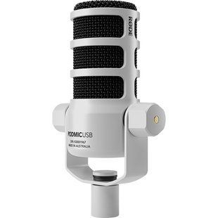 Мікрофон RODE PodMic USB and XLR Dynamic Broadcast Microphone (White) (PODMICUSBW) (PODMIC USB W) 1002392 фото