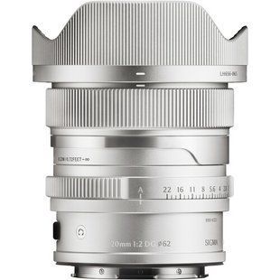 Об'єктив Sigma 20mm f/2 DG Contemporary Lens (L-Mount) (Silver) (49S969) 1001338 фото