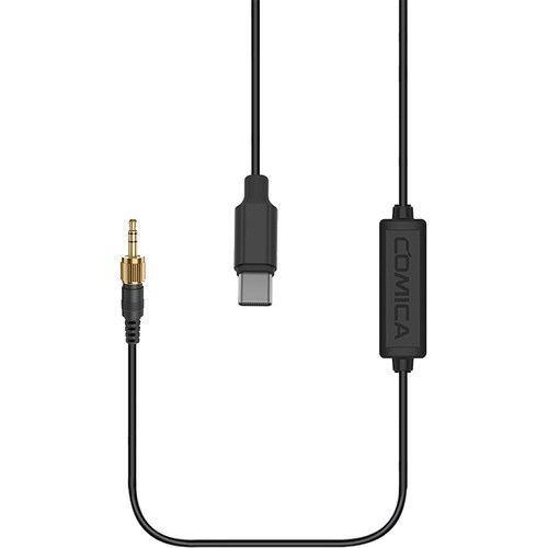 Кабель Comica Audio Locking TRS 3.5 mm Male to USB Type-C Adapter Cable for Wireless (CVM-DL-SPX(UC) 10003301 фото