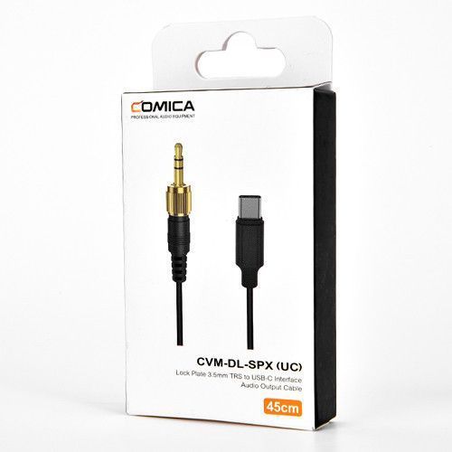 Кабель Comica Audio Locking TRS 3.5 mm Male to USB Type-C Adapter Cable for Wireless (CVM-DL-SPX(UC) 10003301 фото