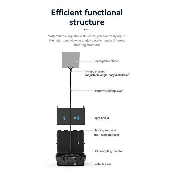 Телесуфлер Desview (Besview) TP300 19" Portable Teleprompter (TP300) 10007224 фото