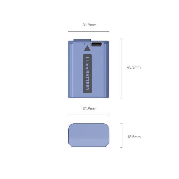 Аккумулятор SmallRig NP-FW50 USB-C Rechargeable Camera Battery 4330 (4330) 10006745 фото