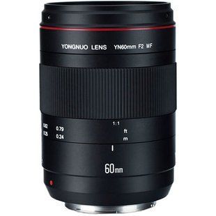 Объектив Yongnuo YN 60mm f/2 MF Lens for Canon EF (YN60MMF2 FOR CANON) 10004662 фото