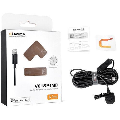 Микрофон Comica Audio CVM-V01SP(MI) Omnidirectional Lightning Lavalier Microphone for iOS Devices (MI) (4.5M) 10003288 фото